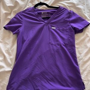 Figs Ultra Violet Catarina One Pocket Scrub Top XS